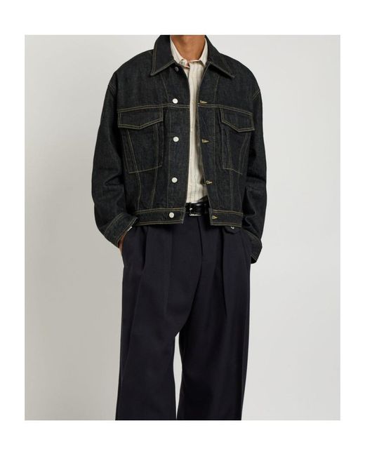 Studio Nicholson Black Denim Jacket for men