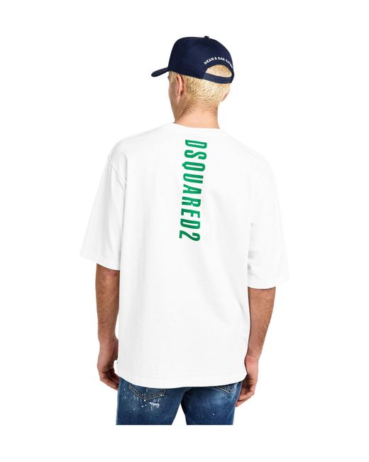 DSquared² White Solid Color T-Shirt for men
