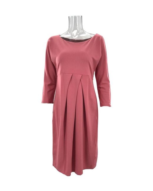 Weekend by Maxmara Red Pleated Dress