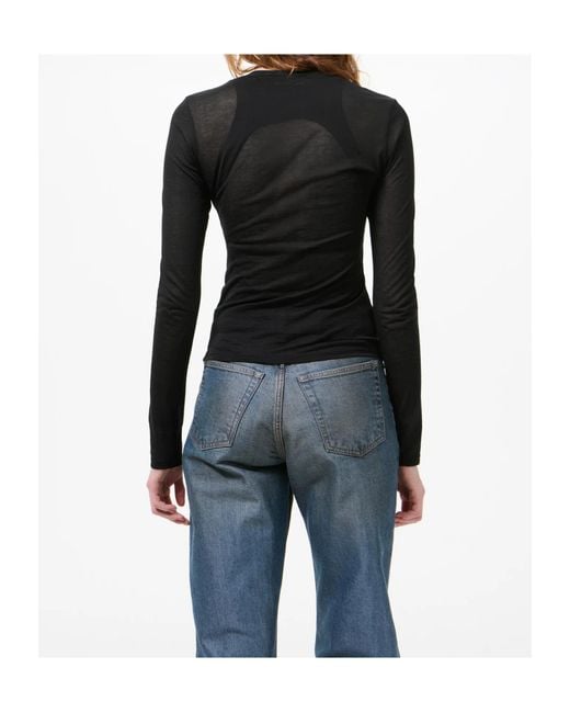 Our Legacy Black Super Slim Long-Sleeve Knitted Top