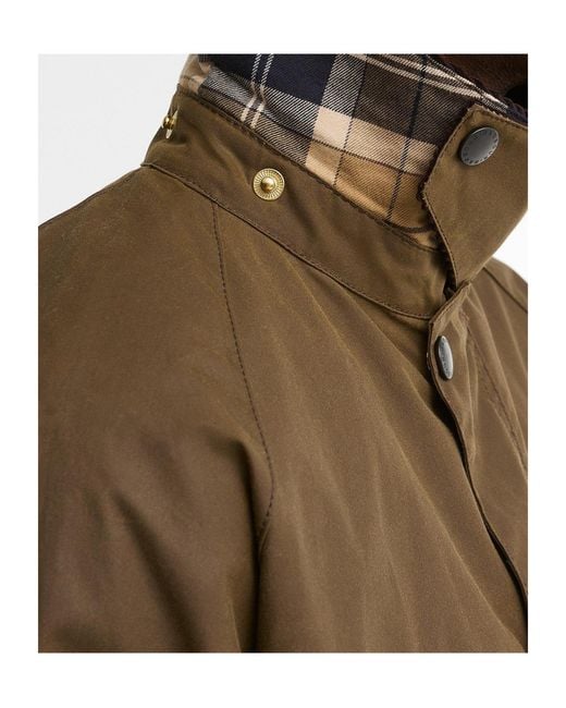 Barbour Brown Short Wax Jacket for men