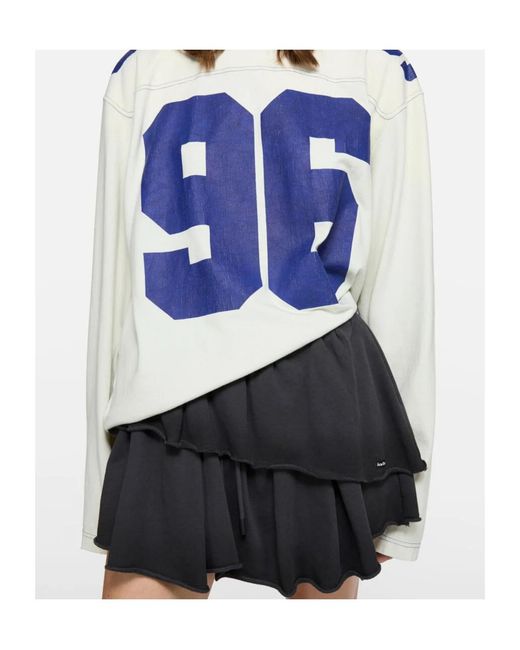Acne Black Fleece Mini Skirt