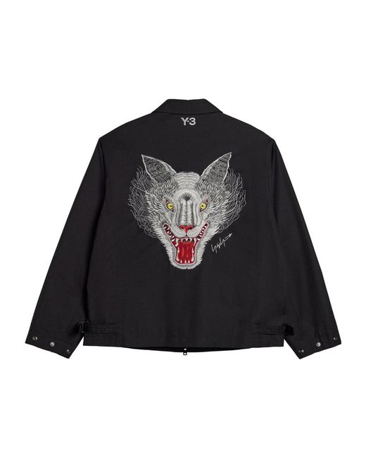 Y-3 Black Minimal Zip Jacket for men