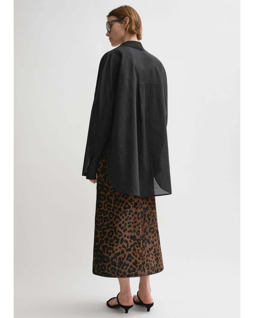 Totême Black Totême Kimono Sleeved Shirt