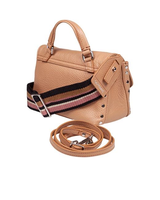 Zanellato Natural Postina Twist Lock Small Tote Bag