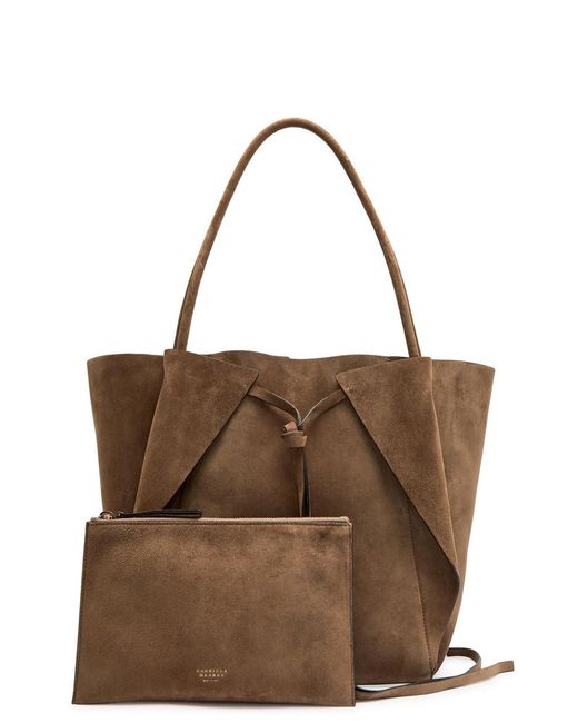 Gabriela Hearst Brown Marija Suede Tote Bag