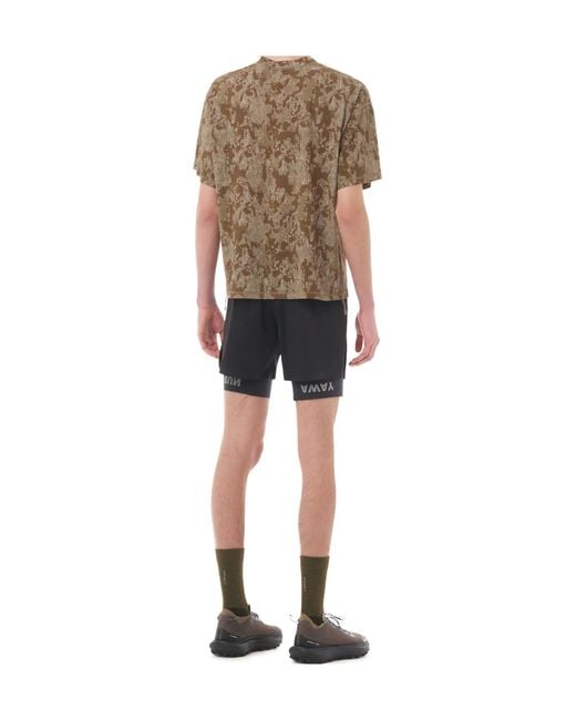Satisfy Gray Space O Perforated Camouflage Performance Top for men