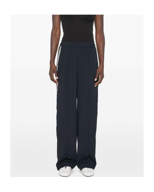 Fabiana Filippi Blue Side-Stripe Track Pants