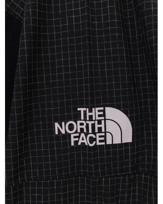 The North Face Black Grid Panel Hooded Jacket for men