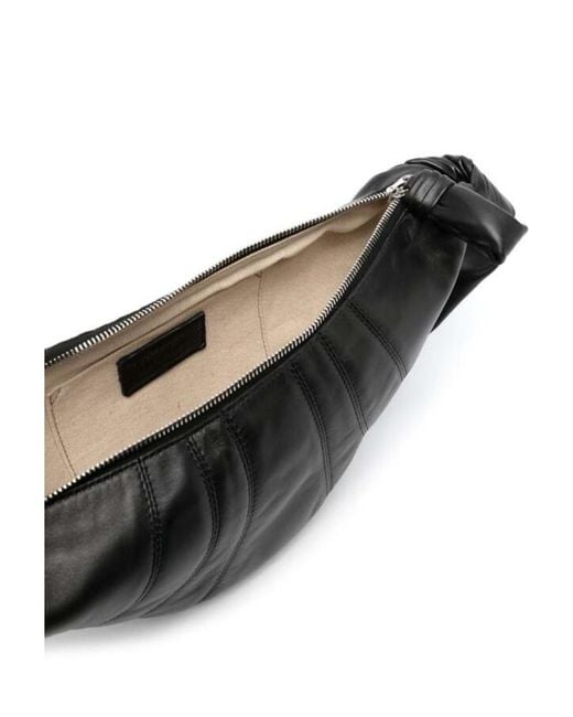 Lemaire Black Croissant Small Shoulder Bag for men