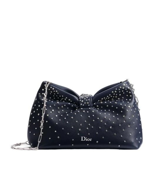 Dior Blue Alps Small Bow Bag