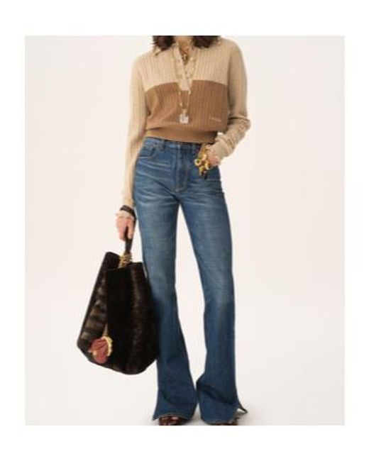 Chloé Natural Chloé Collared Knit Jumper