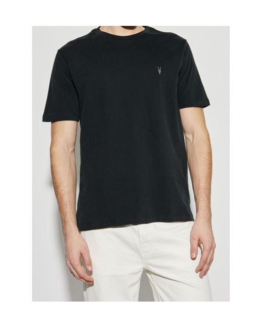 AllSaints Black Three-Pack Brace T-Shirts for men