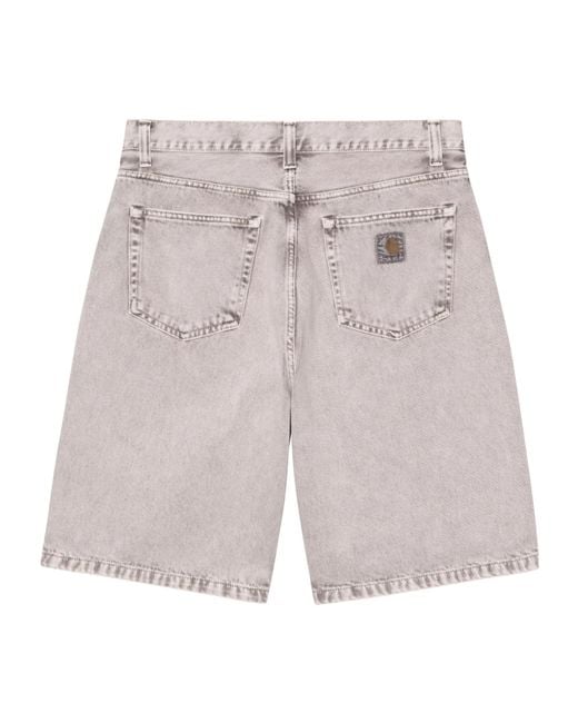 Carhartt Gray Landon Chalk-Wash Shorts for men