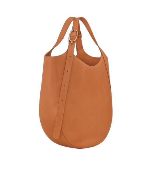 Longchamp Brown Le Foulonné Xl Grained-Leather Tote Bag