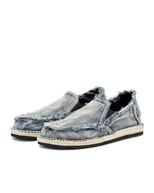 DIESEL Gray D-Lucas Loafers for men