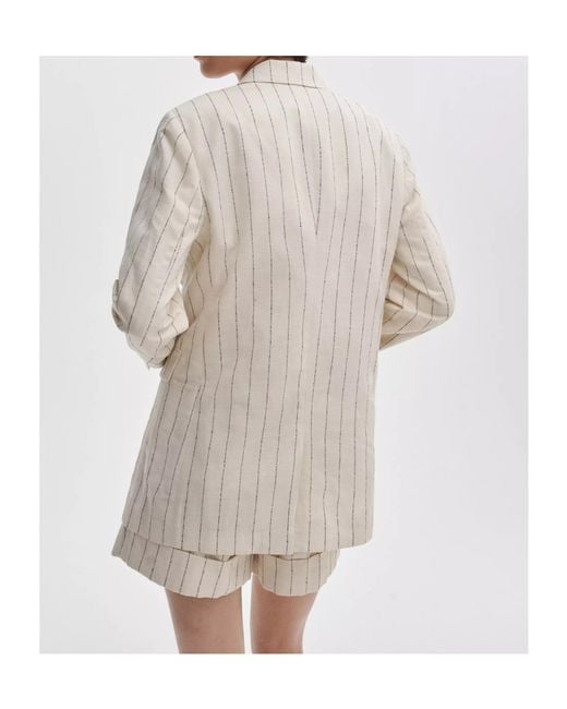Rag & Bone White Emile Striped Blazer