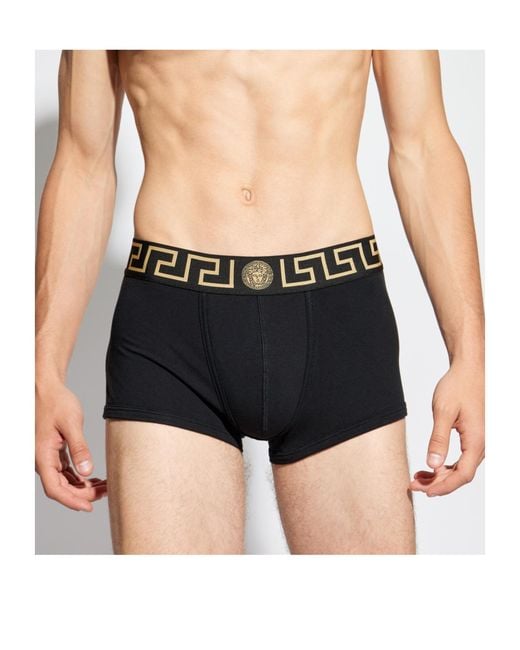 Versace Black Medusa Jacquard Pack Of Two Briefs for men