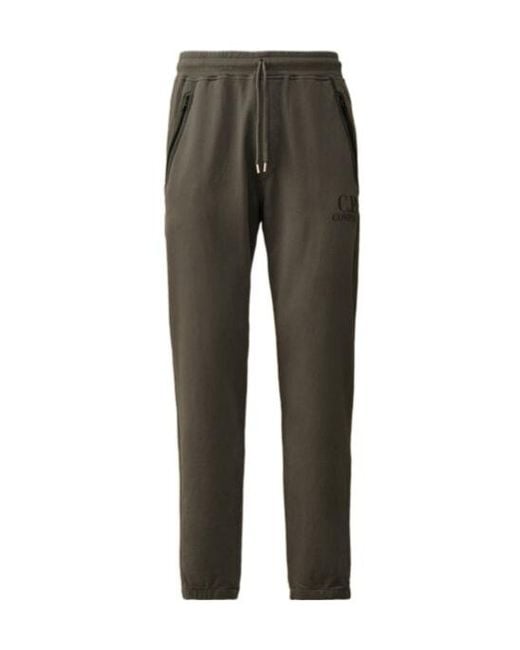 C P Company Gray Logo-Print Sweatpants for men