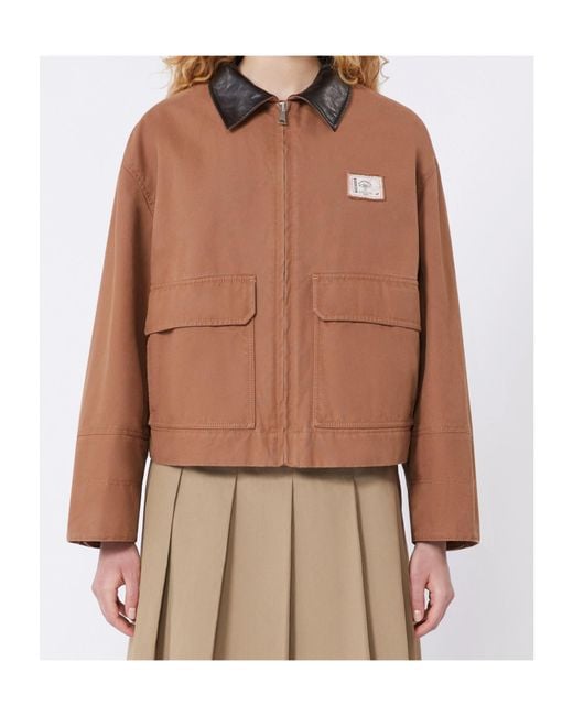 Weekend by Maxmara Brown Padded Short Jacket