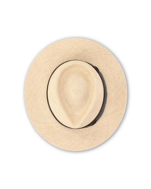 Brunello Cucinelli White Embellished Interwovened Hat