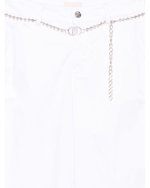 Liu Jo White High Waist Flared Jeans