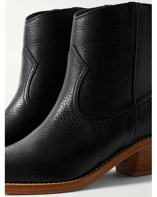 Gabriela Hearst Black Leduc Ankle Boots