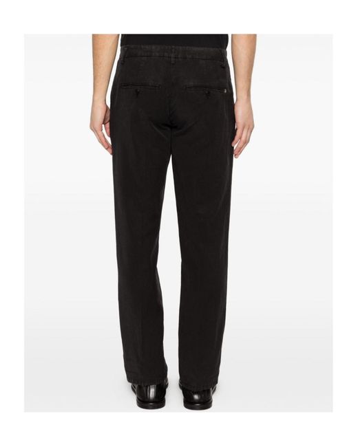 Dondup Black Regular Trousers for men