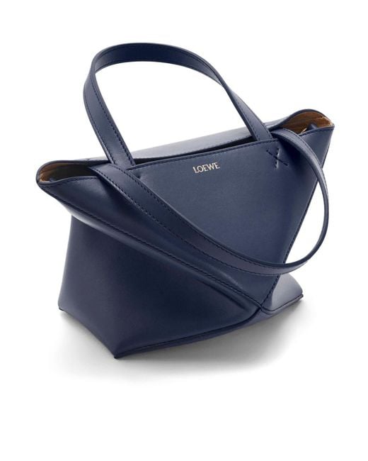 Loewe Blue Mini Puzzle Fold Tote Bag