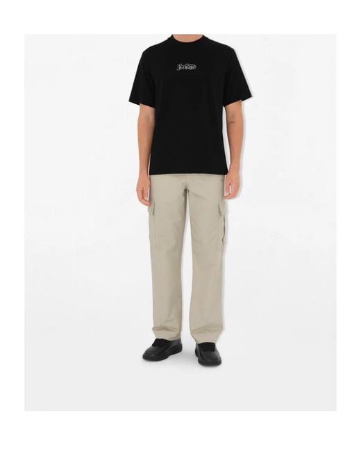 Burberry Black Logo Printed Crewneck T-Shirt for men