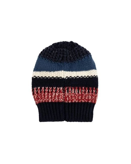DSquared² Blue Knit Beanie Hat for men