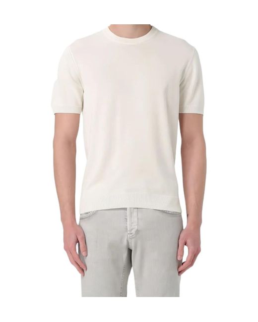Zanone White Crew-Neck Short-Sleeve T-Shirt for men