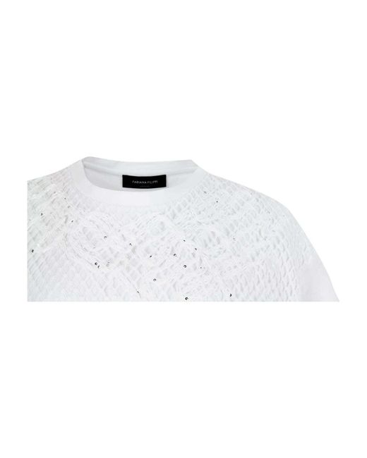 Fabiana Filippi White Short-Sleeved T-Shirt