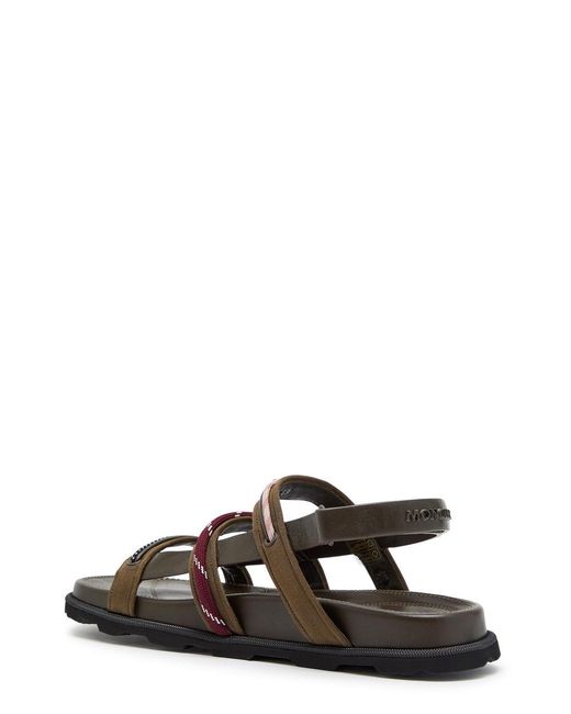 Moncler Brown Casual Leather Sandals