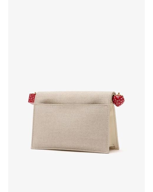 Jacquemus Natural Logo Plaque Clutch Bag