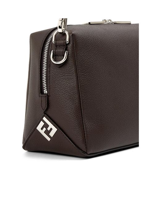 Fendi Black Top-Handle Crossbody Bag for men