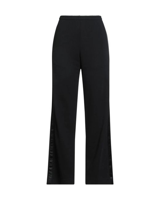MM6 by Maison Margiela Black Minimalist Drawstring Sweatpants