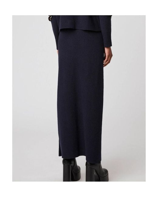 Altuzarra Blue Rib Knitted Skirt