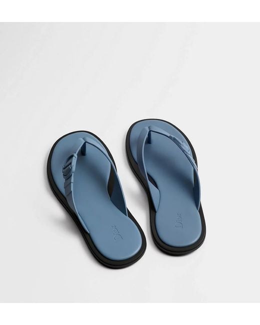 Dior Blue Rivage Thong Sandal for men