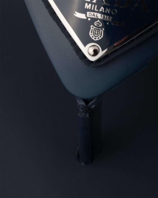 Prada Blue Rubber Thong Sandals for men