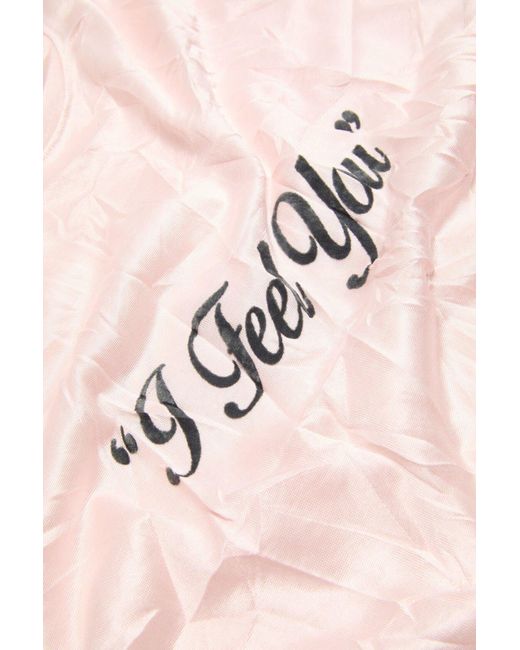 Acne Pink Crinkled Long-Sleeves T-Shirt for men