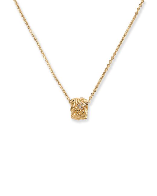 Bottega Veneta Metallic Pendant Necklace