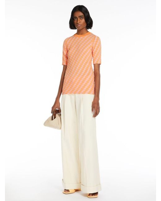 Sportmax Natural 3D Cotton Sweater