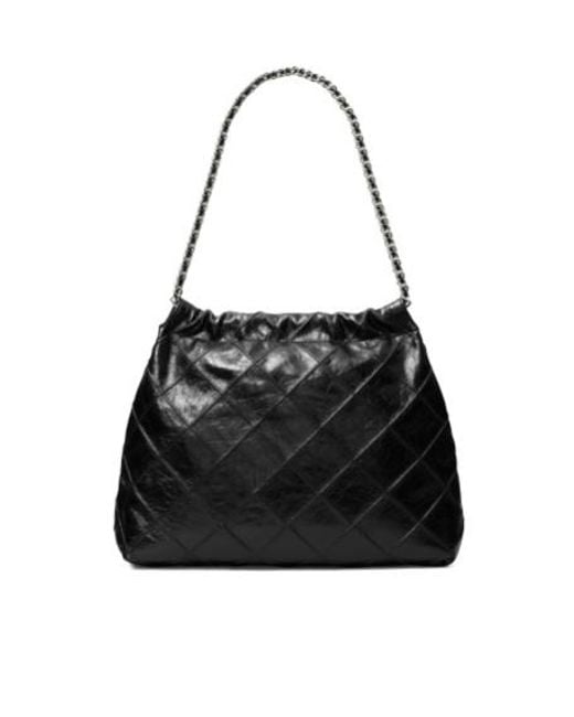 Tory Burch Black Fleming Hobo Bag