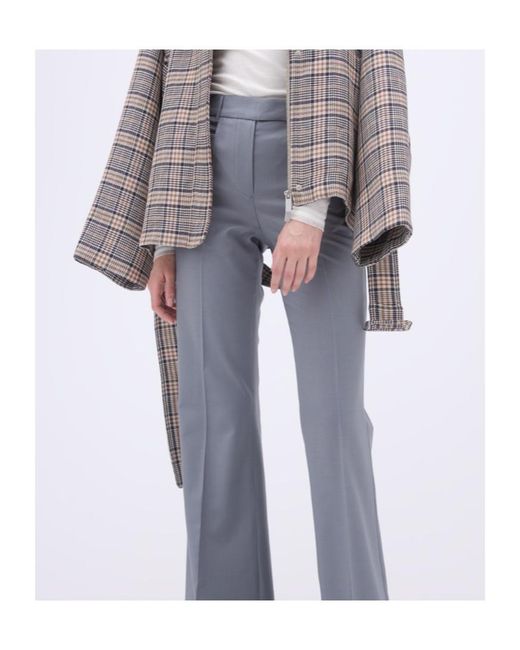 REMAIN Birger Gray Christensen Press Fold Flared Pants