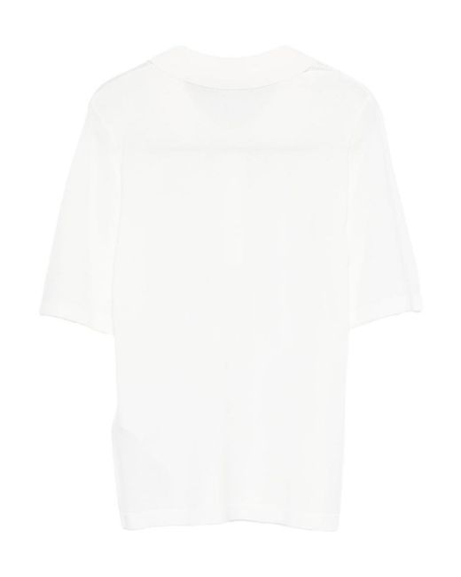 Seventy White Embellished Polo Shirt