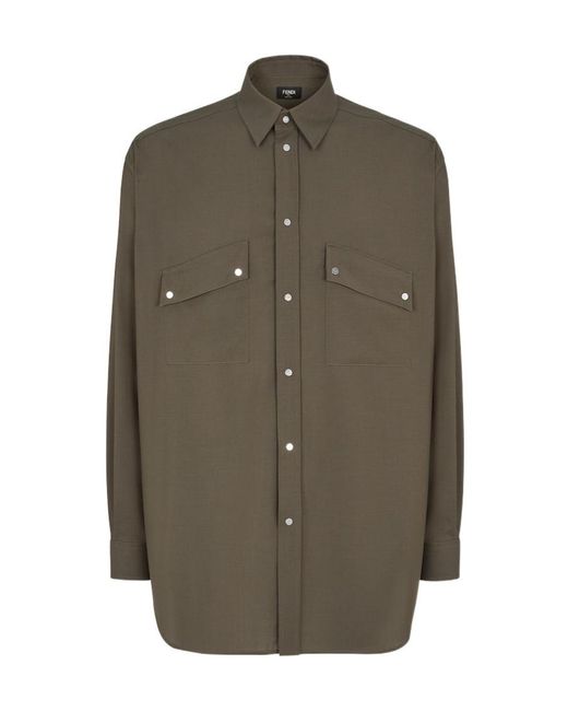 Fendi Green Shirts for men