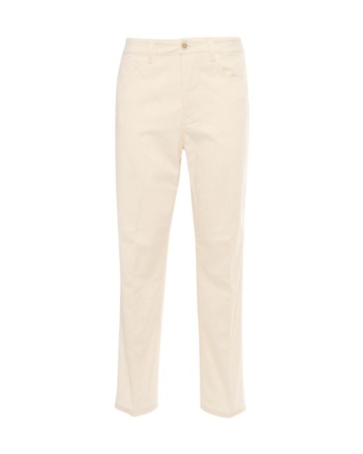 Fabiana Filippi Natural Straight-Leg Slim-Fit Trousers