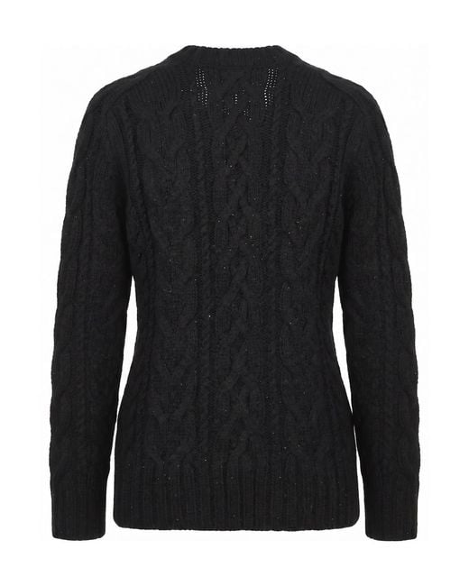 P.A.R.O.S.H. Black Crew-Neck Sweater