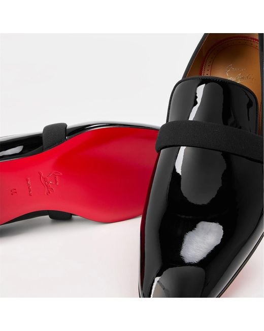 Christian Louboutin Black Slip-On Business Formal Shoes for men